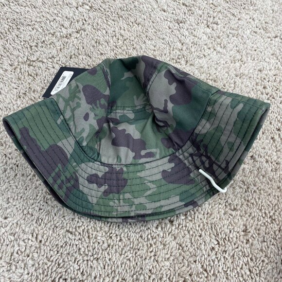 Gramicci Bucket Hat Running Man Olive Camouflage S/M Outdoor Adventure Cap NWT - Picture 8 of 8